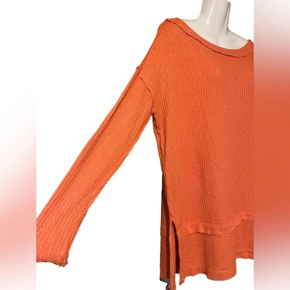 FREE PEOPLE We The Free North Shore Thermal Top Long Line Sz XS - Picture 3 of 10